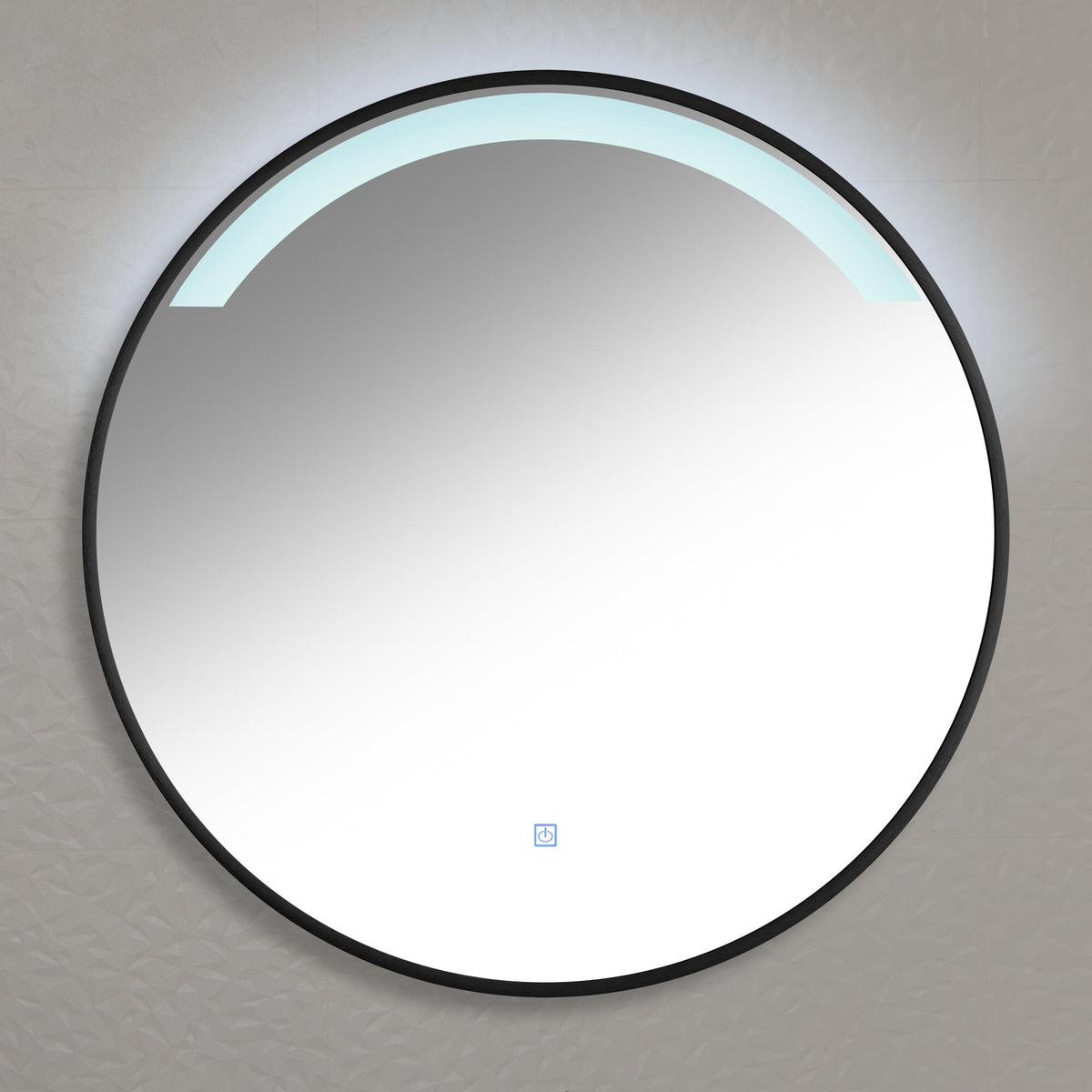 Kimbridge Black Bathroom Mirror - with LED Lights