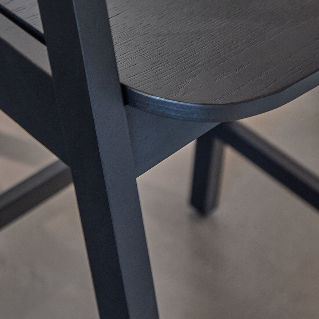 Ella Black Oak Bar Stool