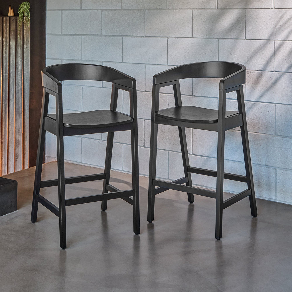 Ella Black Oak Bar Stool