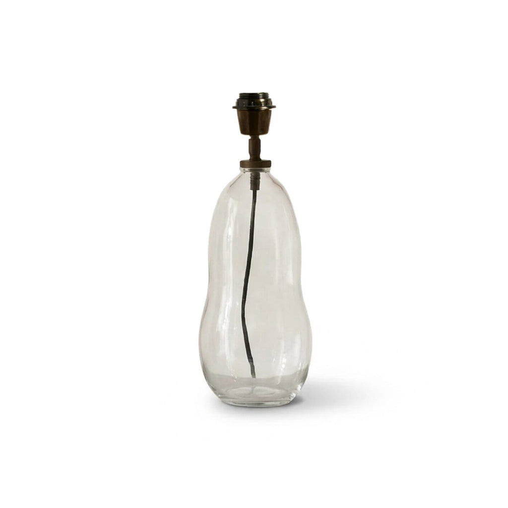 Breamore Clear Glass Wide Table Lamp Base - 30cm