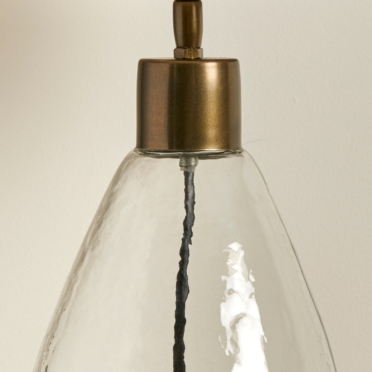 Breamore 30cm Lamp Base - Clear Glass