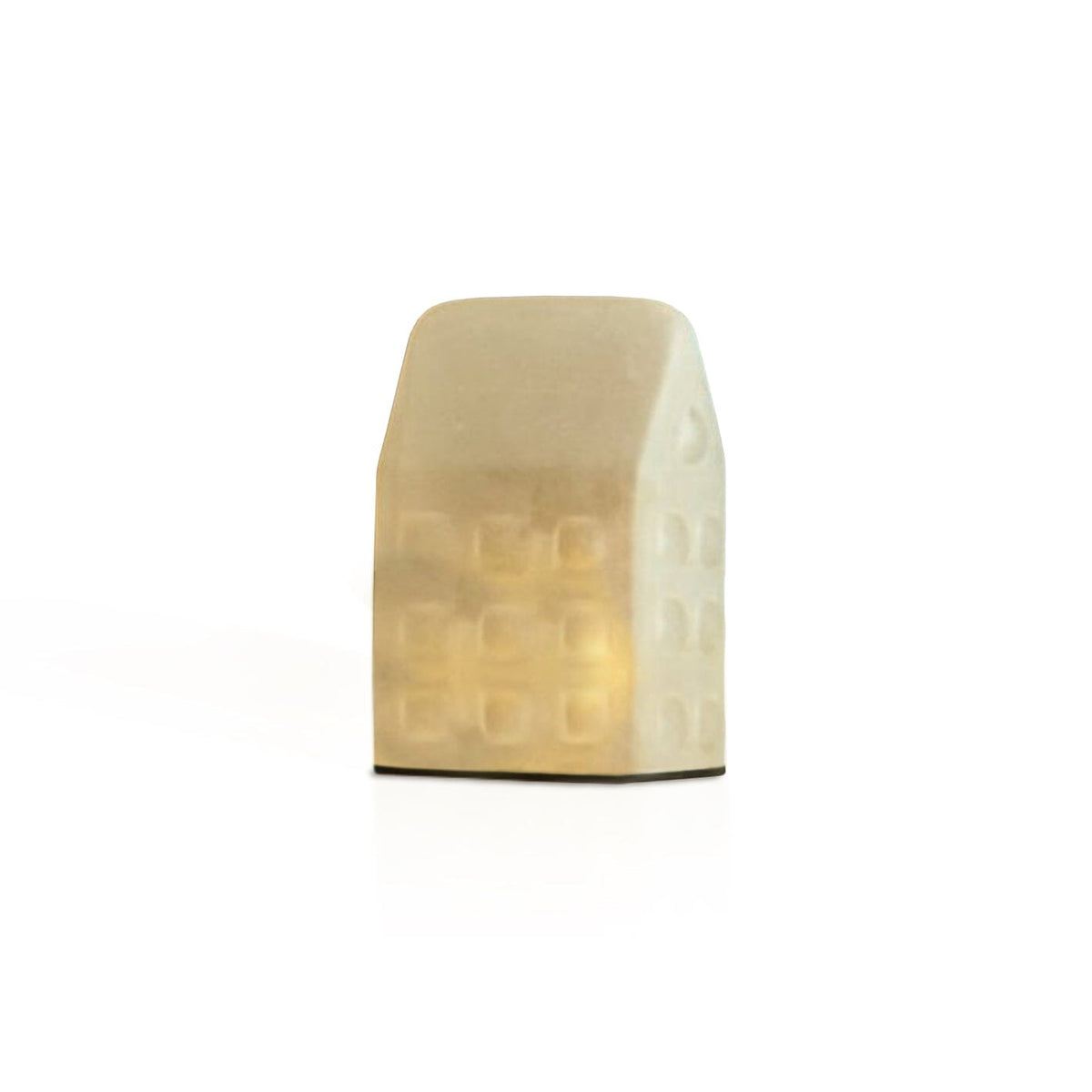 Brockley 14cm Glass LED Light Up House - Frosted