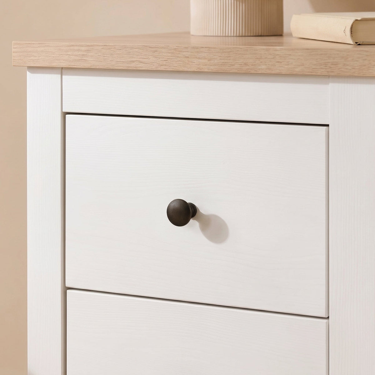 Outlet - Bampton Dressing Table with Drawers - White