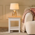 Bampton Alabaster White Side Table