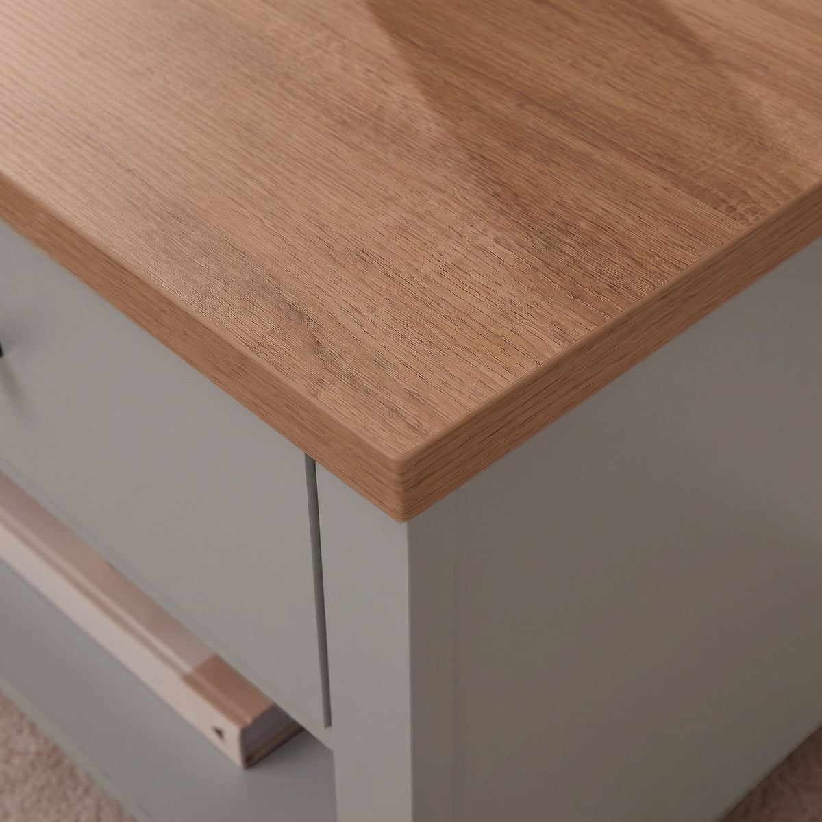 Bampton Stone Grey Coffee Table with Storage