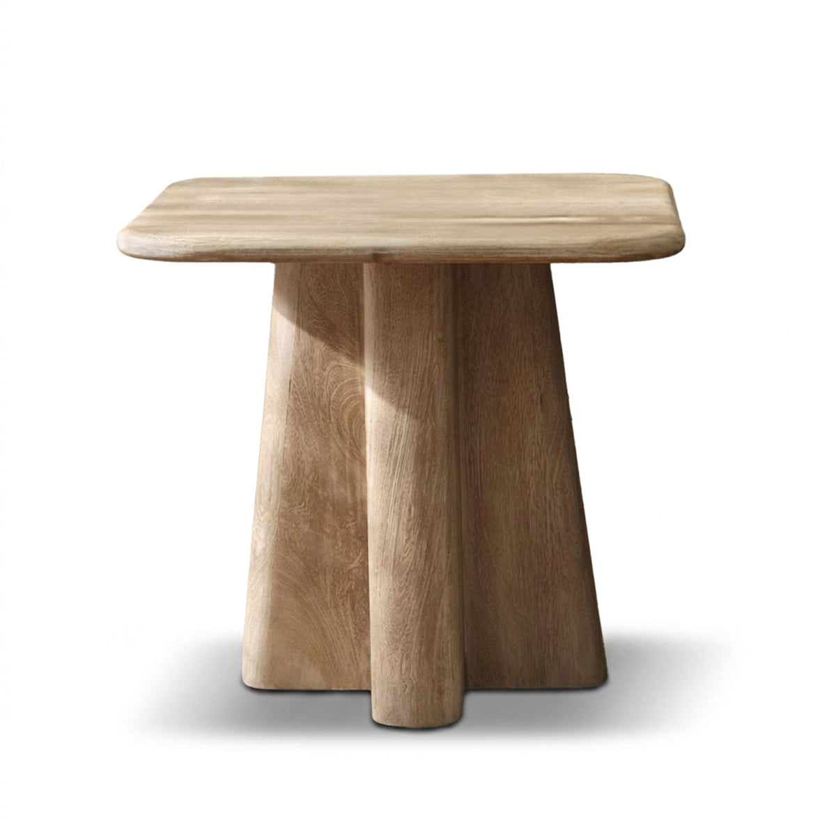 Bastian 50cm Square Side Table - Limewash