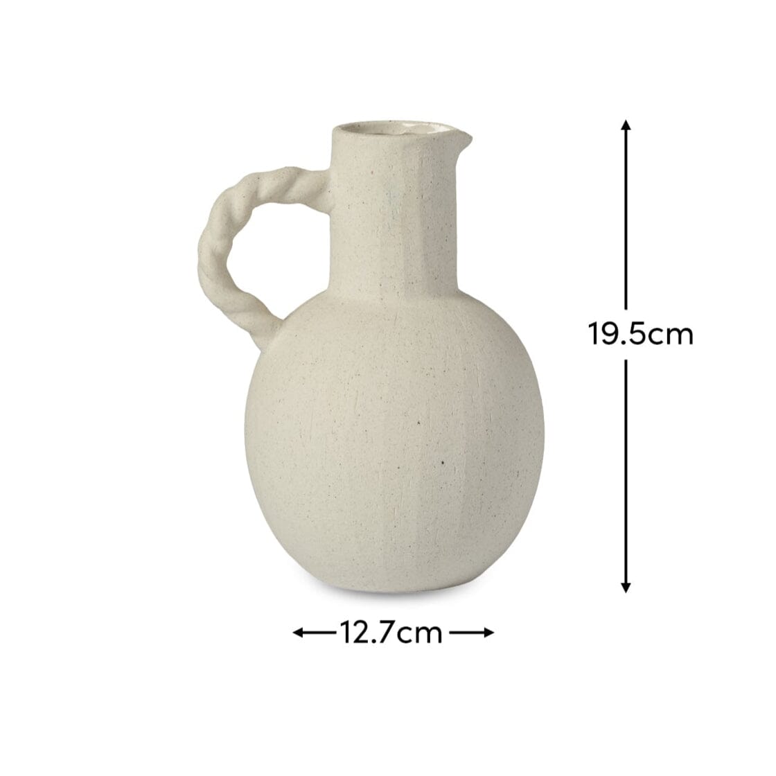 Bayswater 20cm Ceramic Jug - Beige