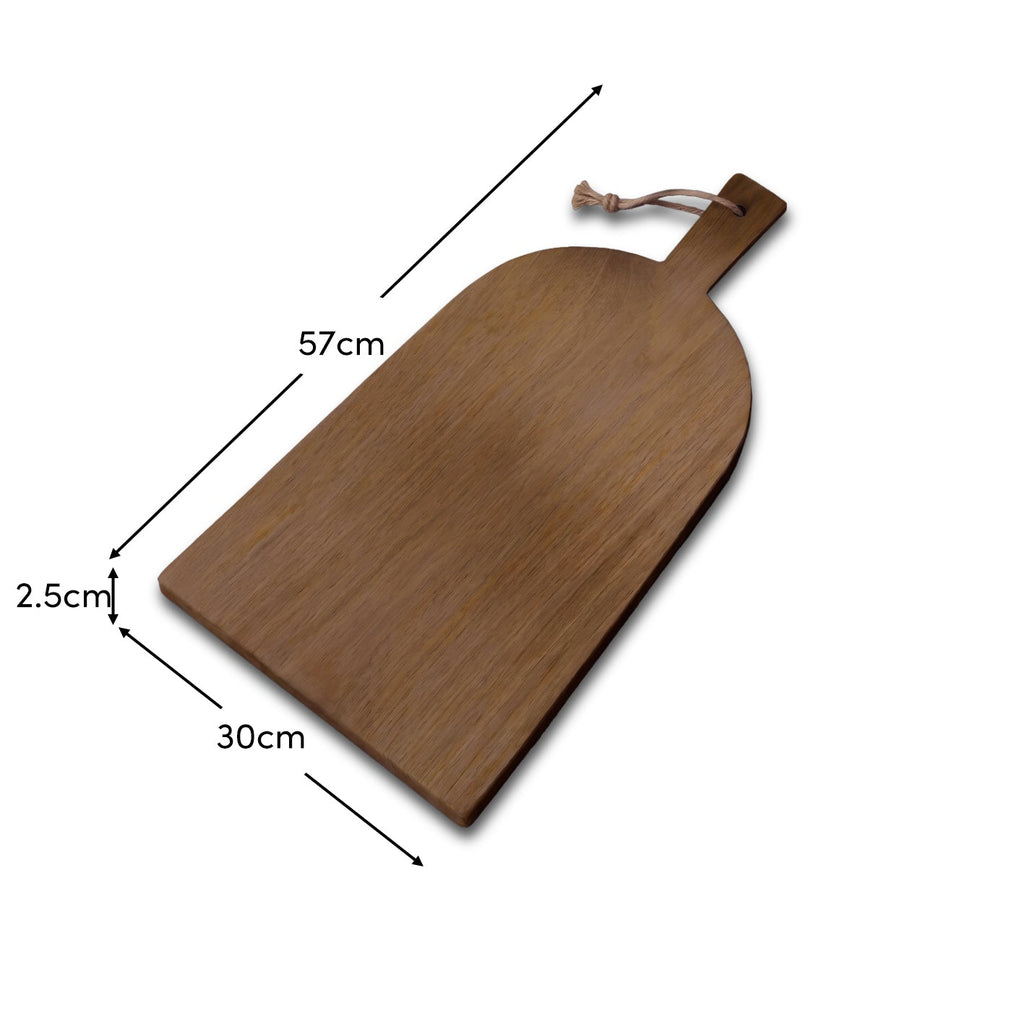 Beenham 50cm Rectangular Wooden Serving Board - Almond Brown