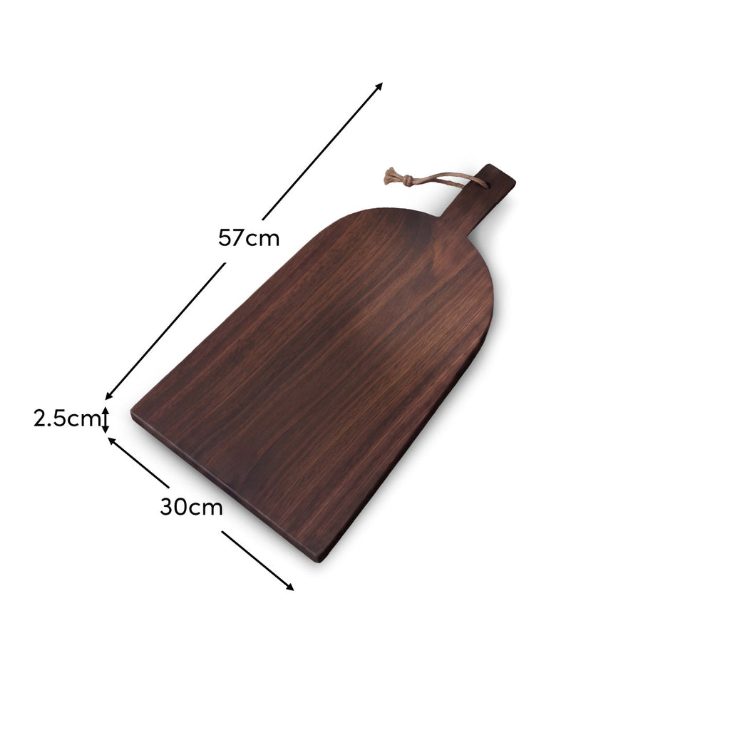 Beenham 50cm Rectangular Wooden Serving Board - Coffee Brown Mango Wood