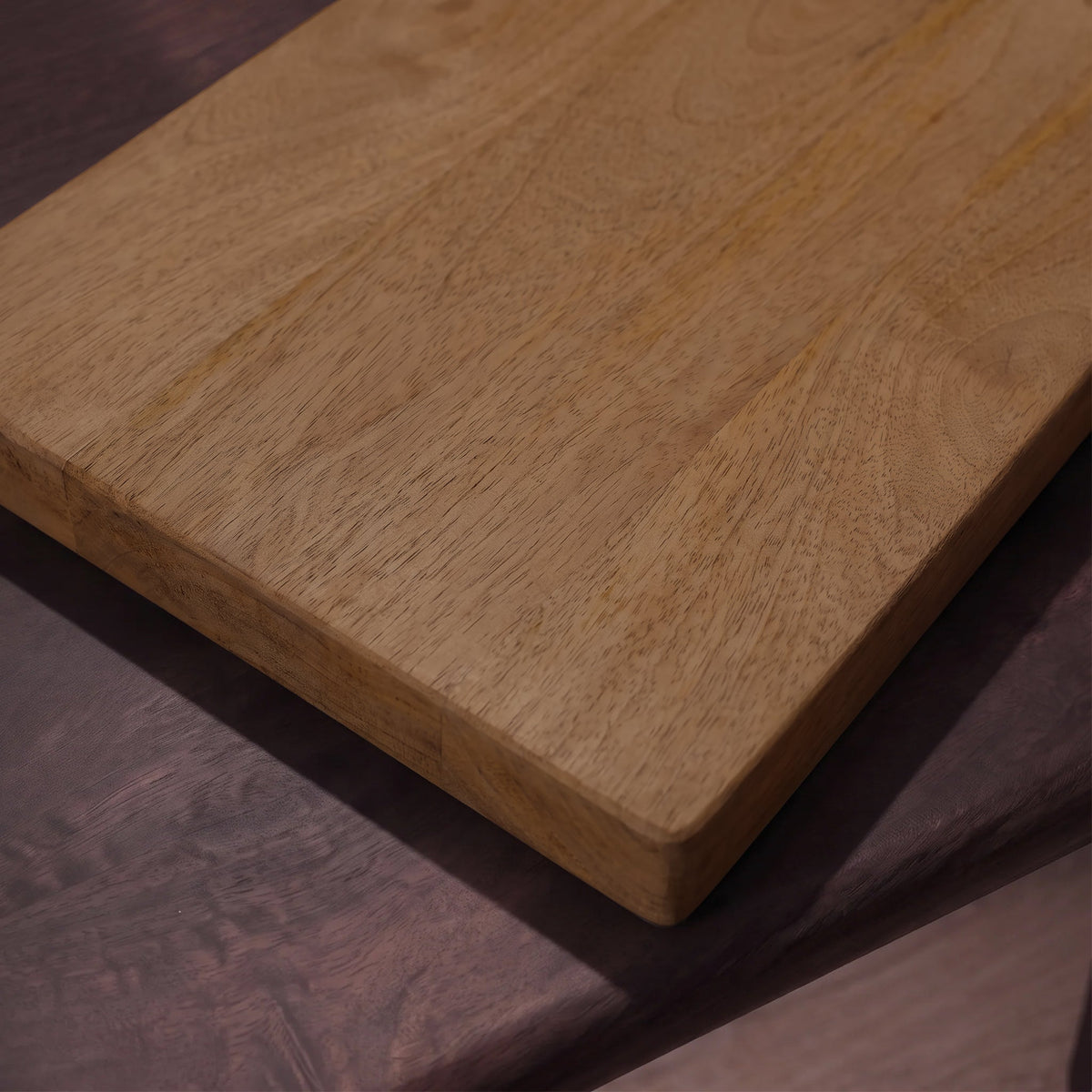 Beenham 50cm Rectangular Wooden Serving Board - Almond Brown