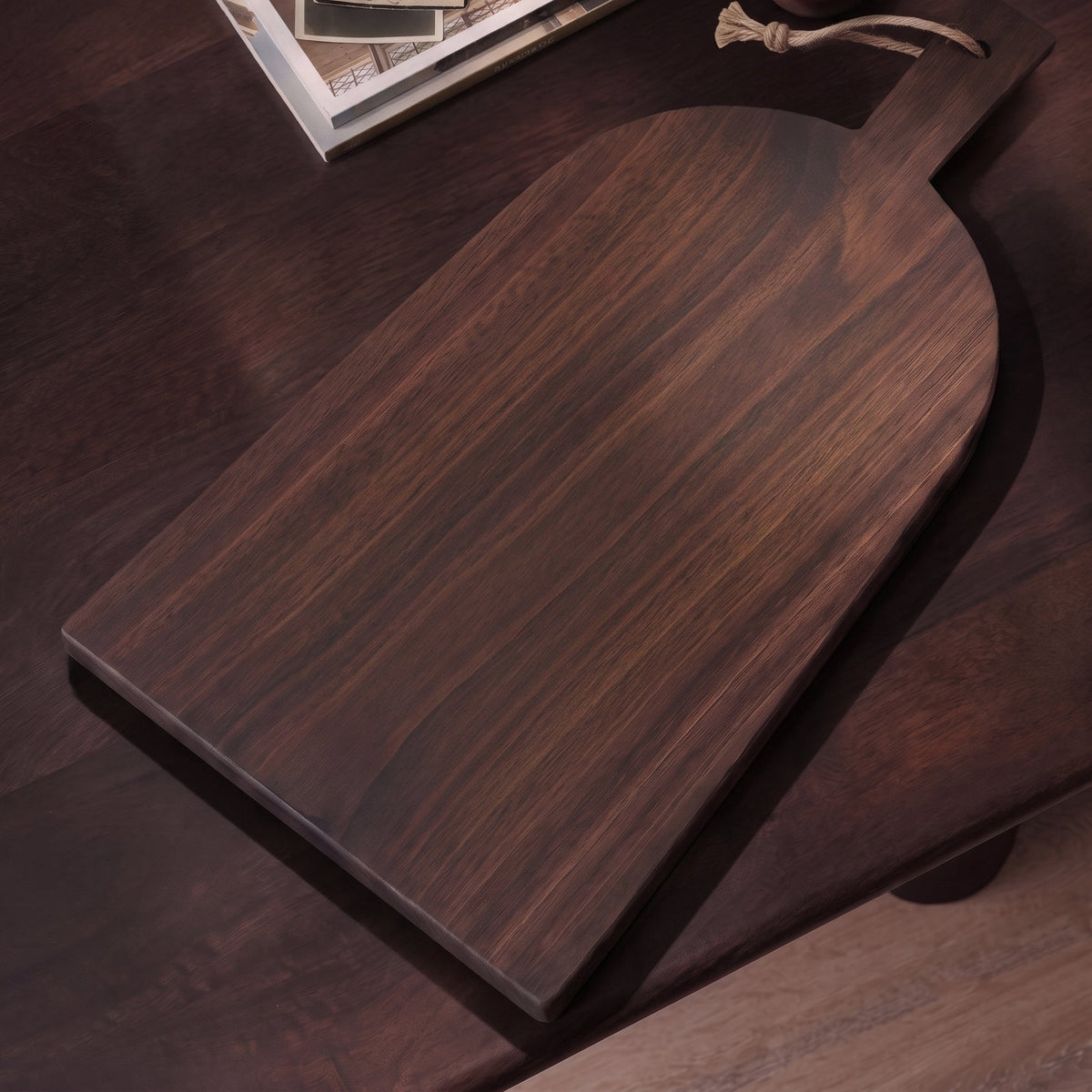 Beenham 50cm Rectangular Wooden Serving Board - Coffee Brown Mango Wood