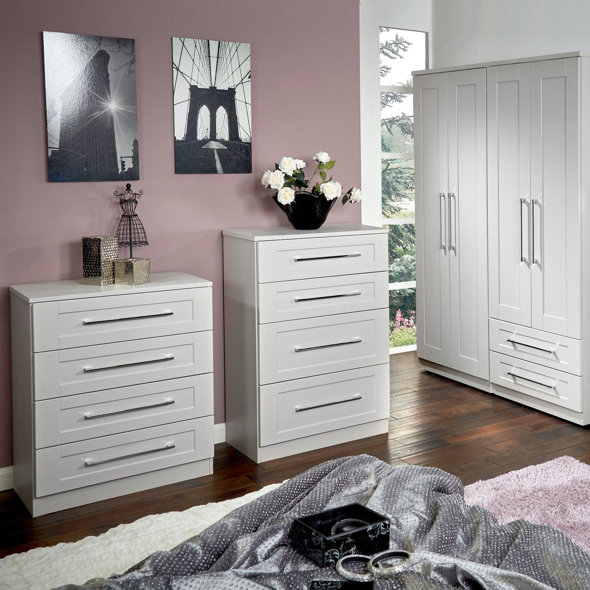 Bellamy 2 Door 2 Drawer Wardrobe