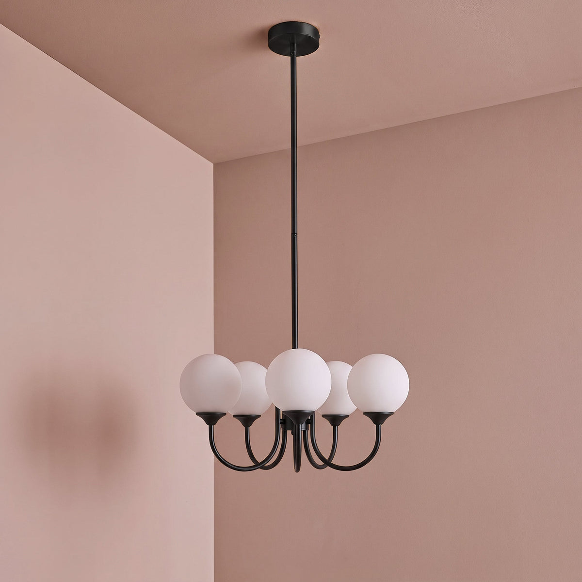 Bexley 50cm 5 Bulb Chandelier - Brushed Bronze