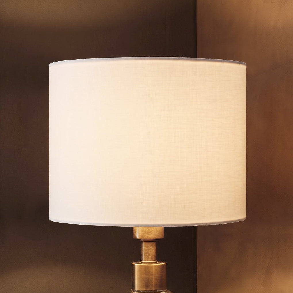 Alderton 18cm Cotton Drum Lamp Shade - Snow White