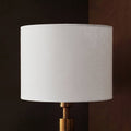 Alderton 18cm Cotton Drum Lamp Shade - Snow White