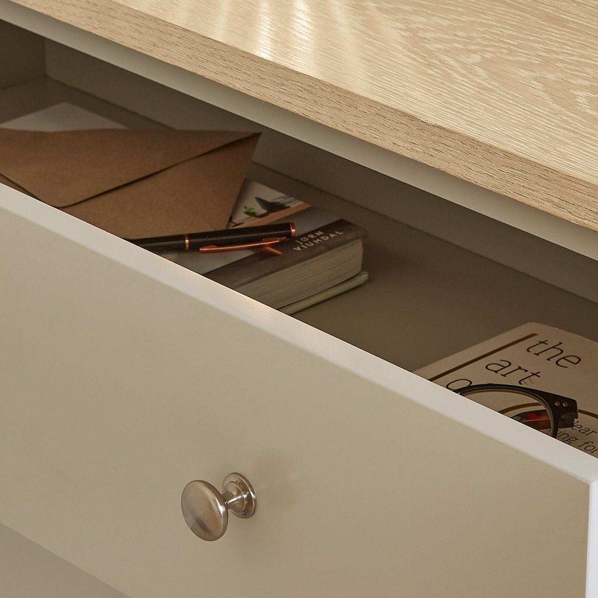 OUTLET - Chatsworth 2 Door Small Sideboard - Linen Grey