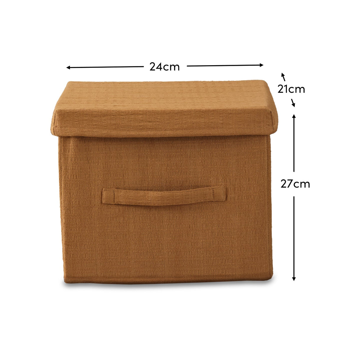 Cara 24cm Basket - Amber Yellow Geometric