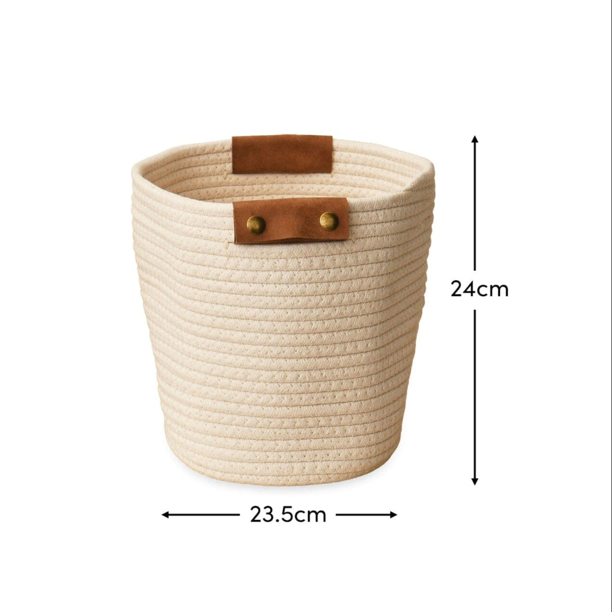 Cara Cotton Cube Storage Box - Small - White