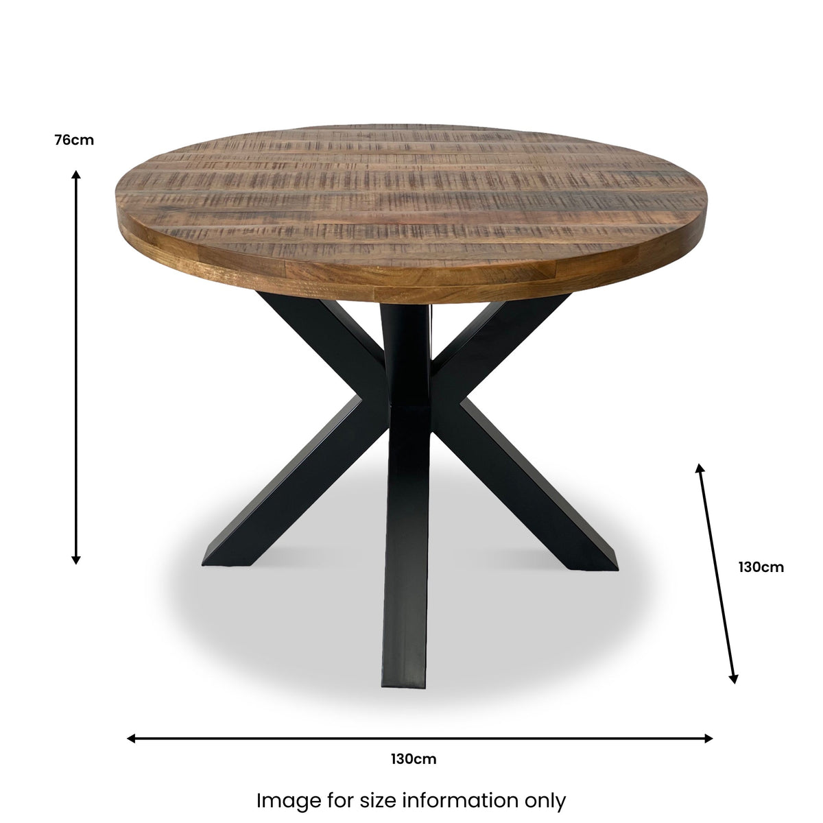 Carrow 130cm Round Dining Table