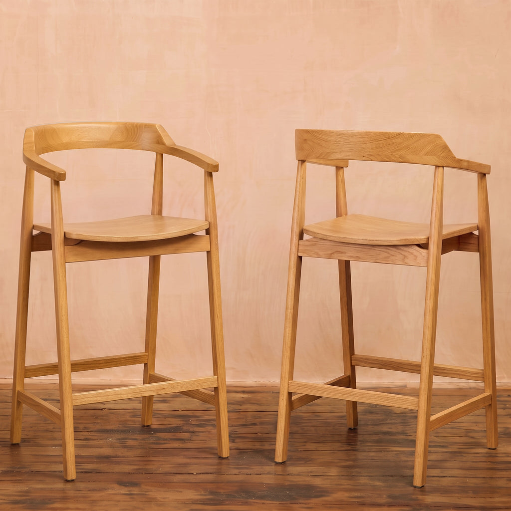 Carter Bar Stool - Pale Oak