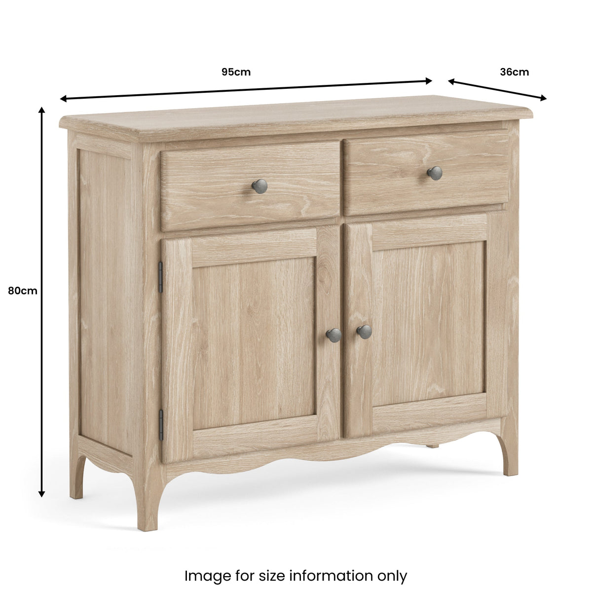 Celine Washed Oak Small Sideboard