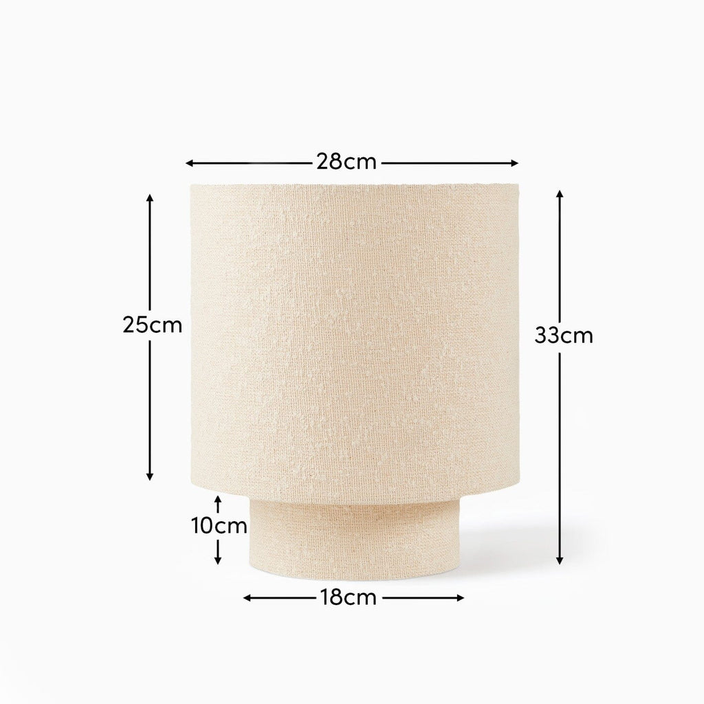 Chattendon Ivory Boucle Table Lamp - 32cm