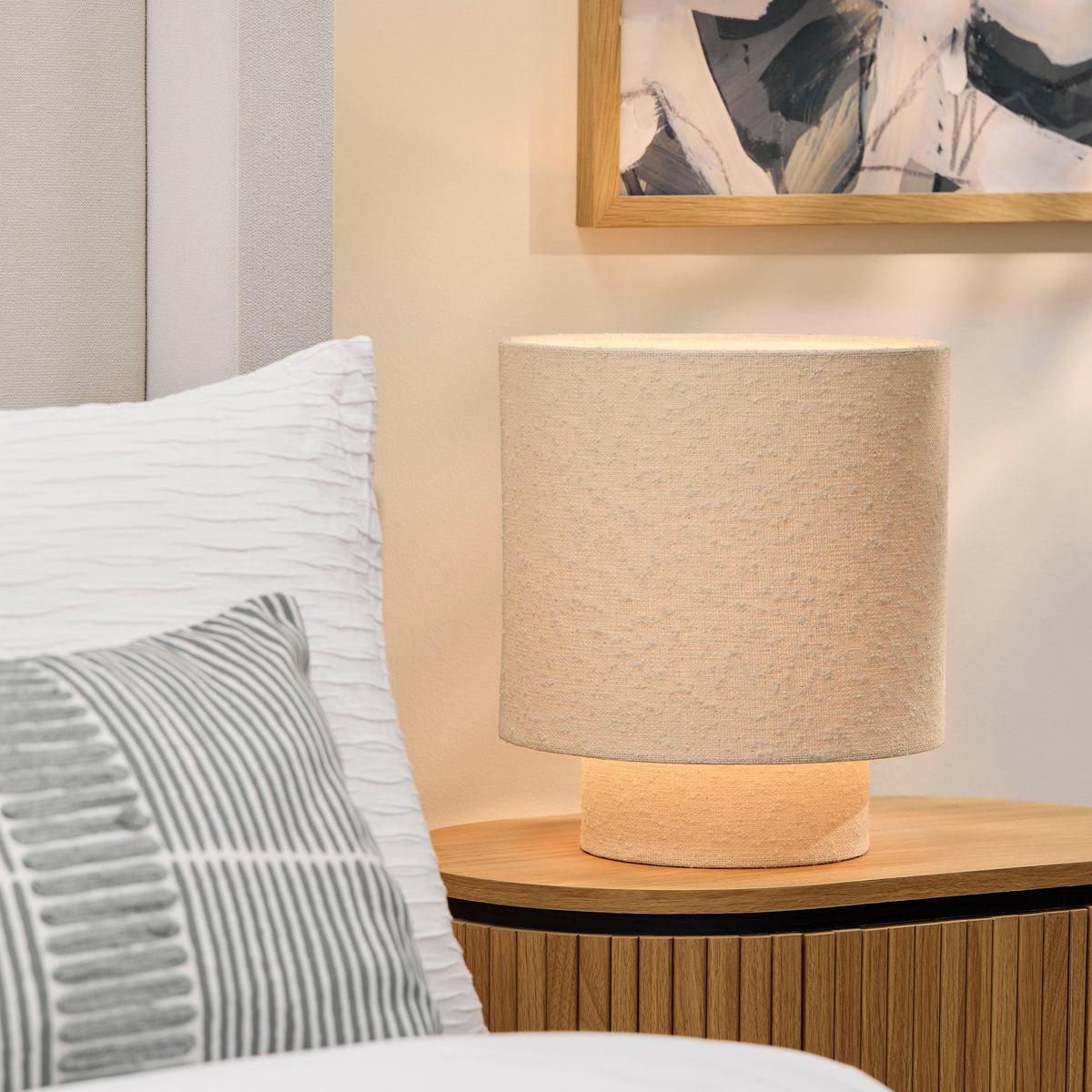 Chattendon Ivory Boucle Table Lamp - 32cm