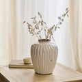 Chera 19cm Ceramic Vase - Off White