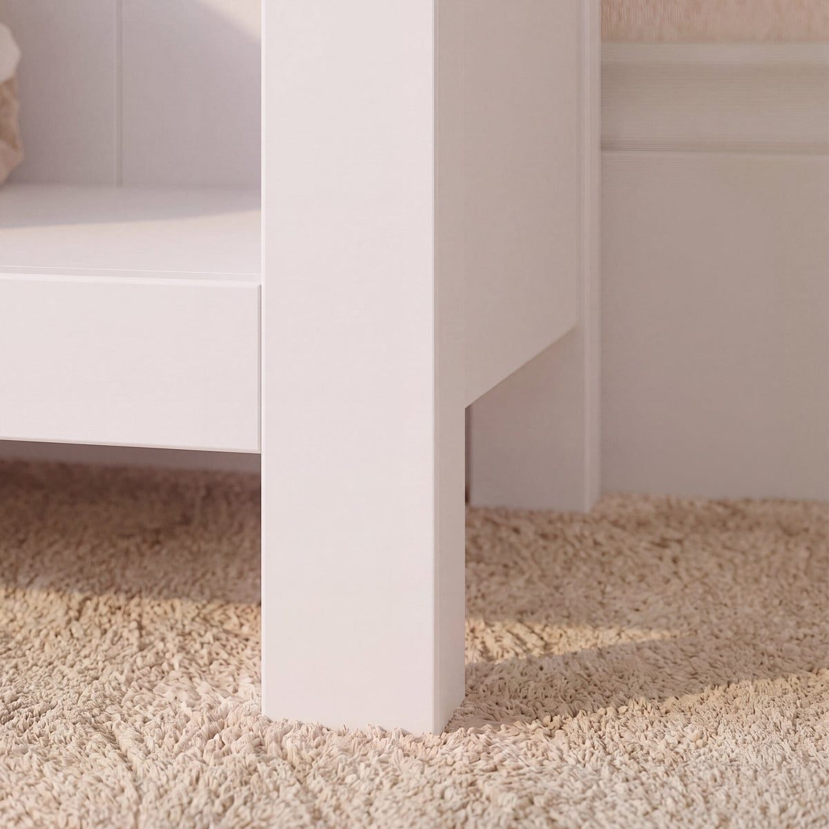 Bampton Alabaster White Tall  Bookcase