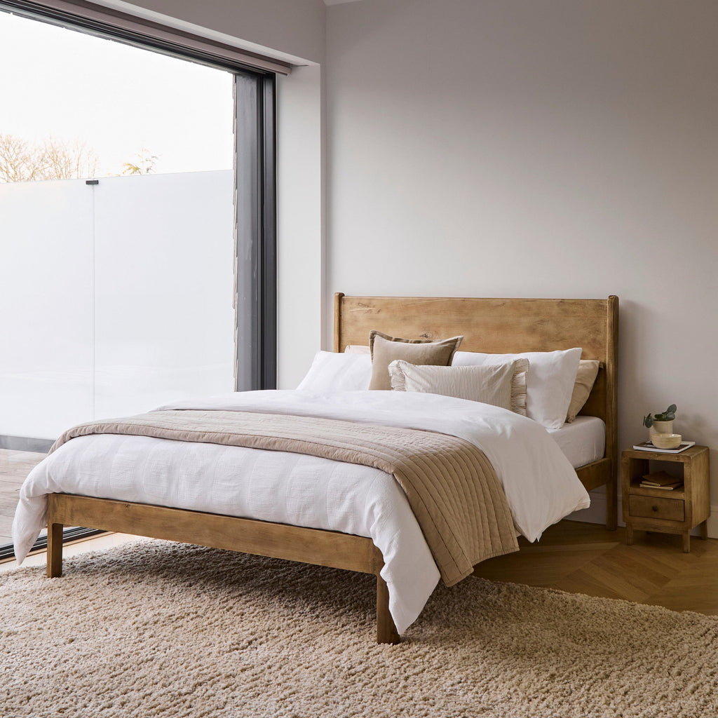 Outlet - Colton King Size Bed Frame - Mango Wood