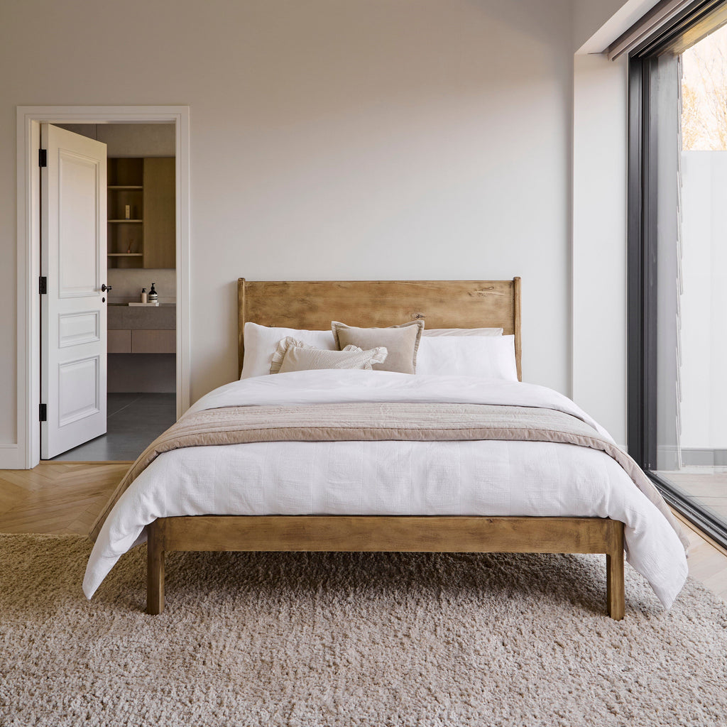 Outlet - Colton King Size Bed Frame - Mango Wood