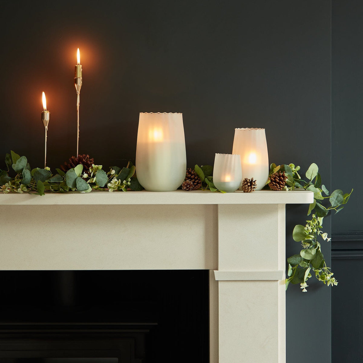 Dalen 10cm Glass Tealight Holder - Frosted