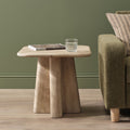 Bastian 50cm Square Side Table - Limewash