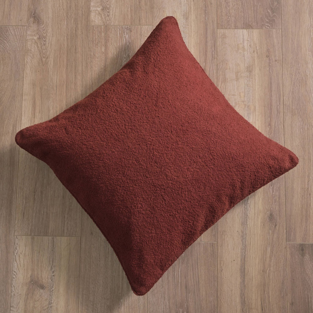 Knightsbridge 57x57cm Cushion Cover - Russet Boucle