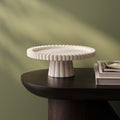 Tiree 25cm Round Cake Stand - White Marble