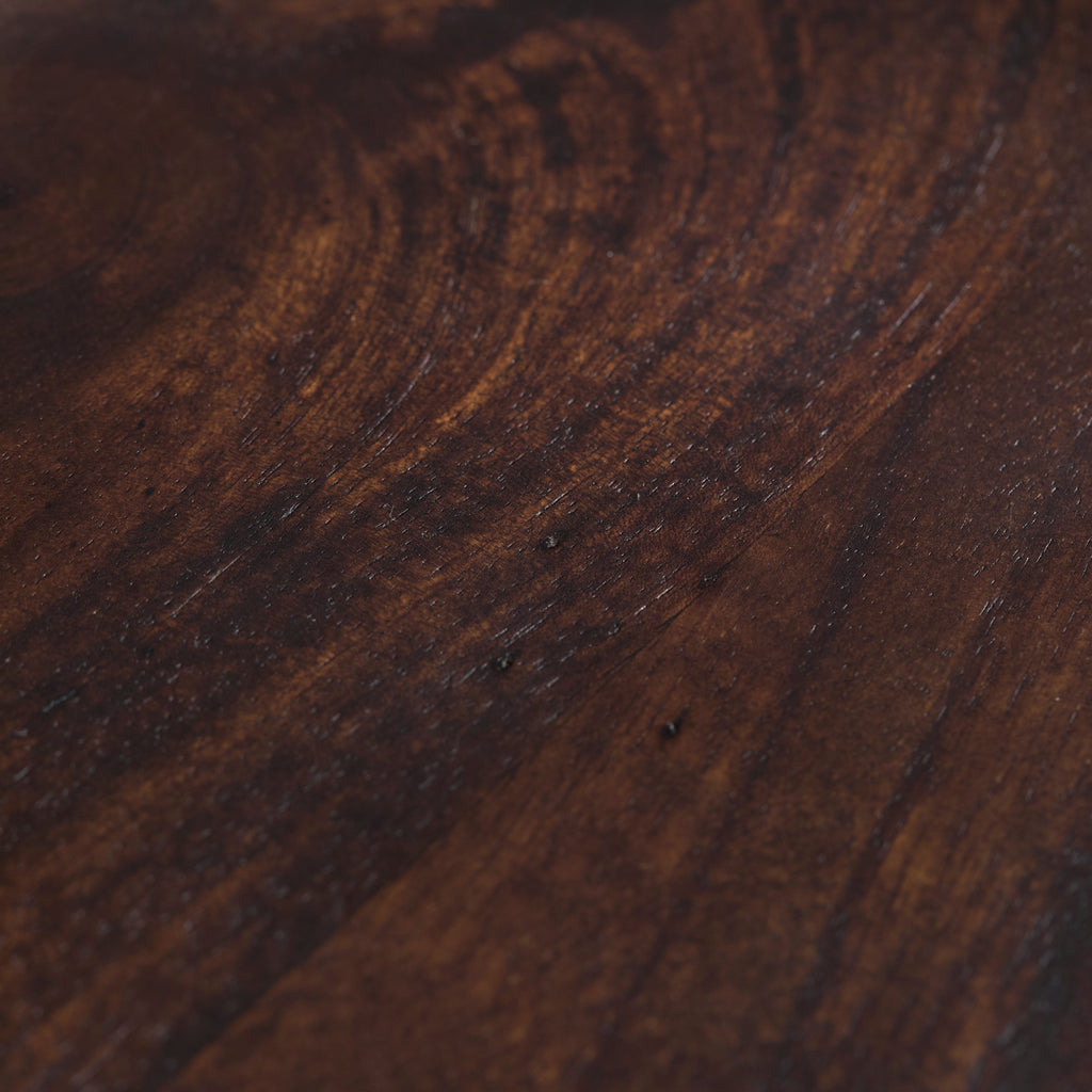 Alder 30cm Wooden Cake Stand - Coffee Brown Mango Wood