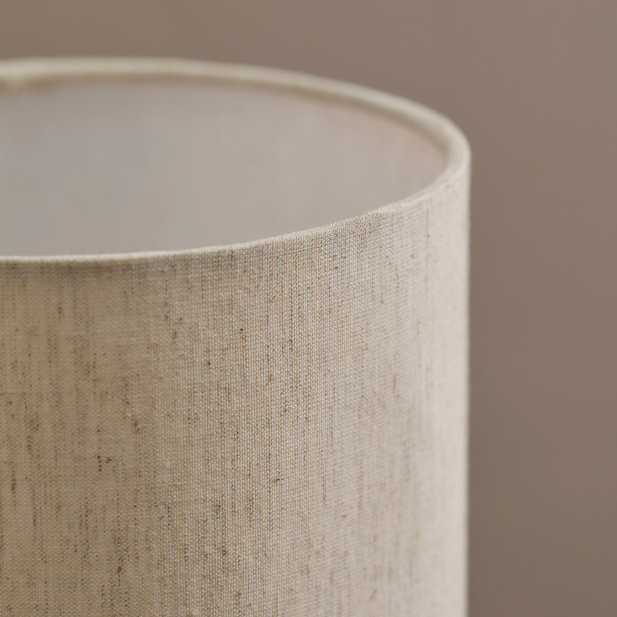 Konduru 30cm Table Lamp - Natural Fabric and Darkened Mango Wood