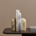 Yattendon 17cm Bookend Set of 2 - Chalked Mango Wood