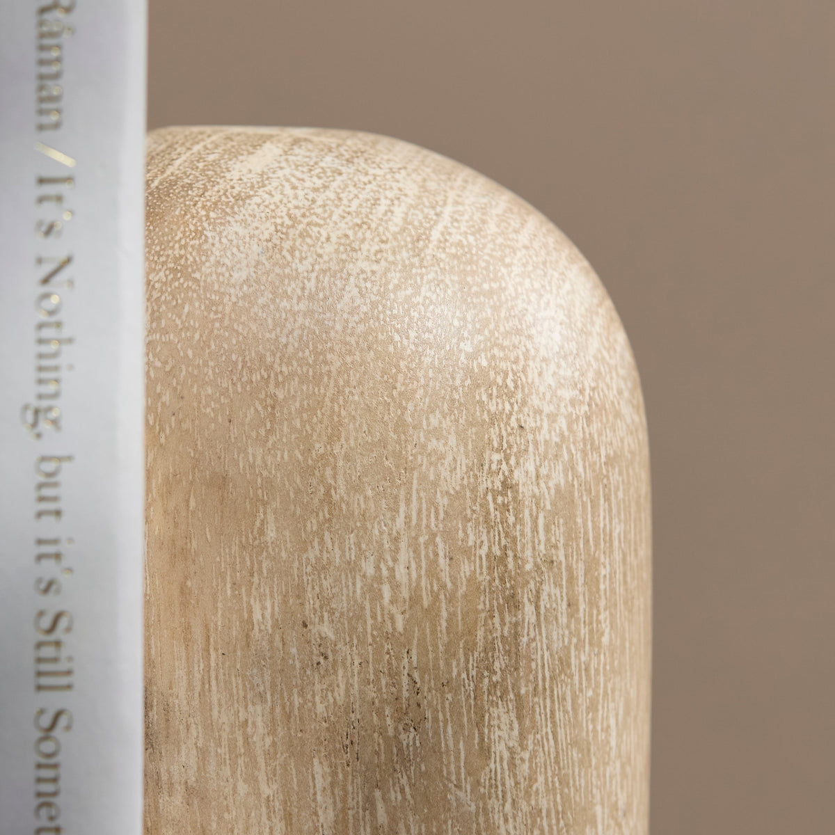 Yattendon 17cm Bookend Set of 2 - Chalked Mango Wood