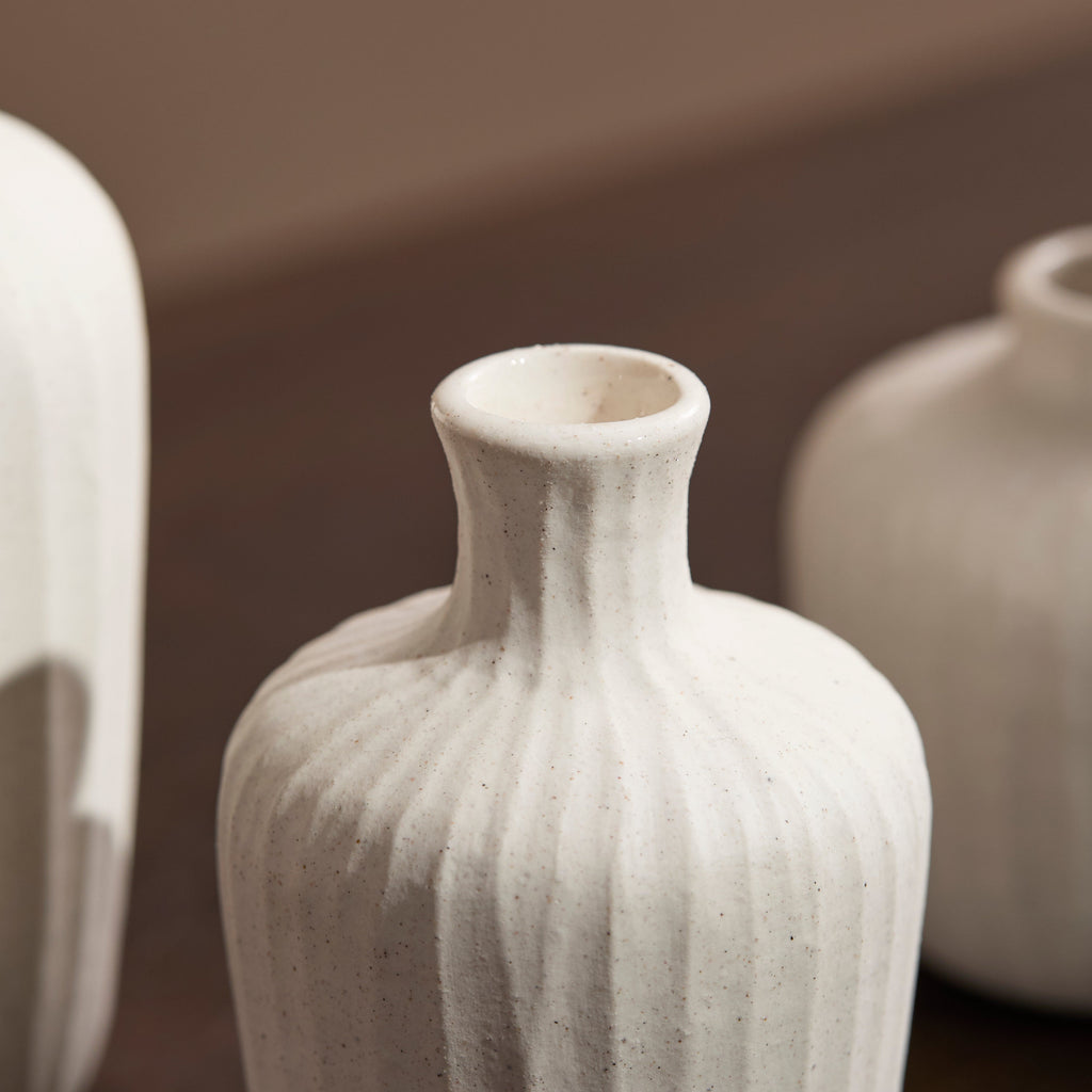 Bayswater Ceramic Vase - Set of 3 - Off White