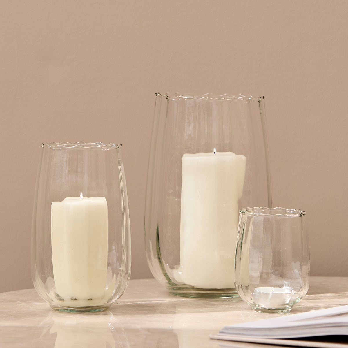Dalen 10cm Glass Tea Light Holder - Clear