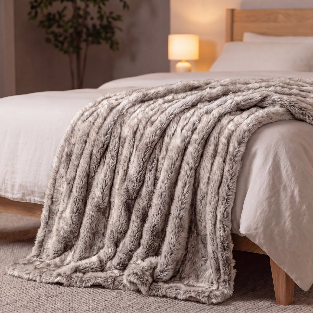 Chantilly Fur Throw