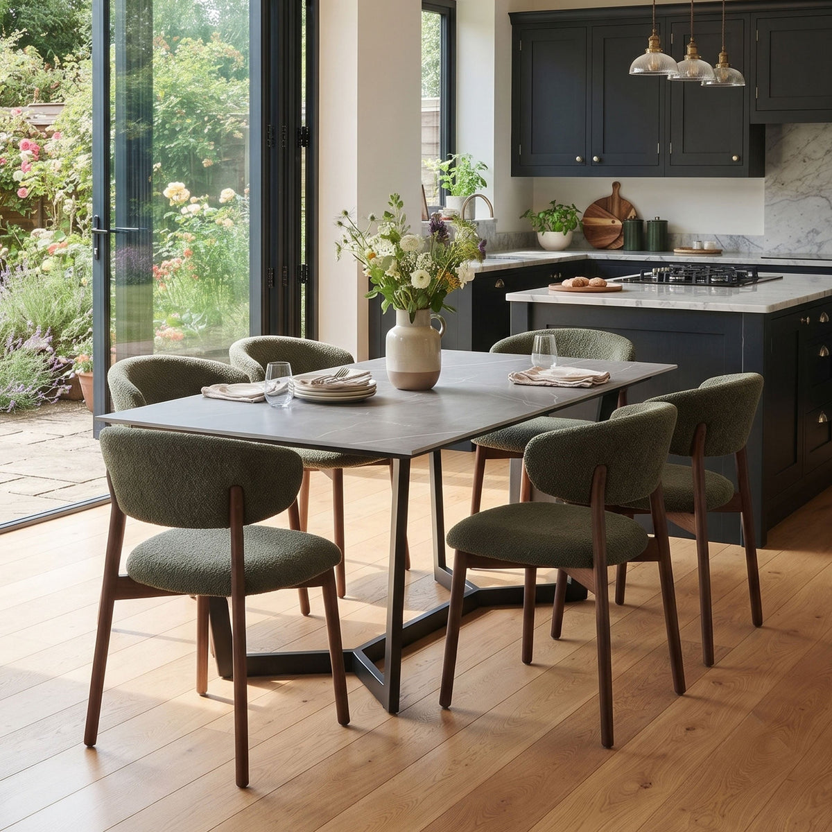 Harley Grey 160cm Ceramic Dining Table