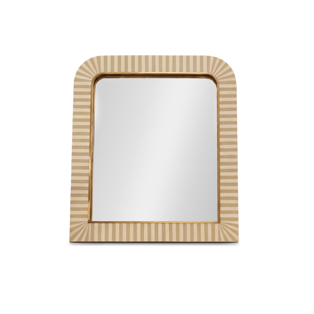 Dartington 80x70cm Arch Wall Mirror - Oatmeal Gold