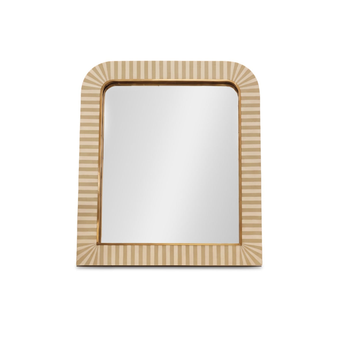 Dartington 80x70cm Arch Wall Mirror - Oatmeal Gold
