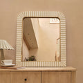 Dartington 80x70cm Arch Wall Mirror - Oatmeal Gold