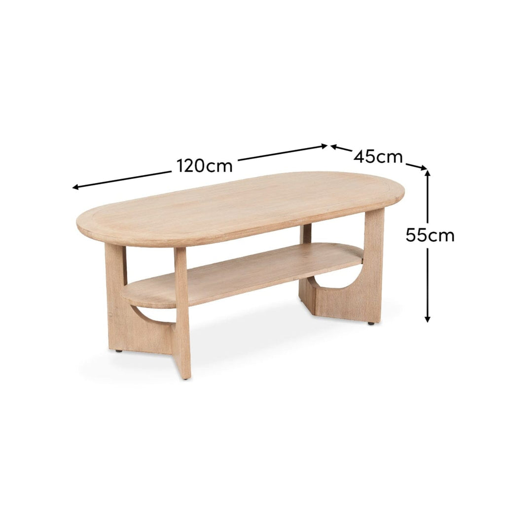 Delphi Light Acacia Coffee Table