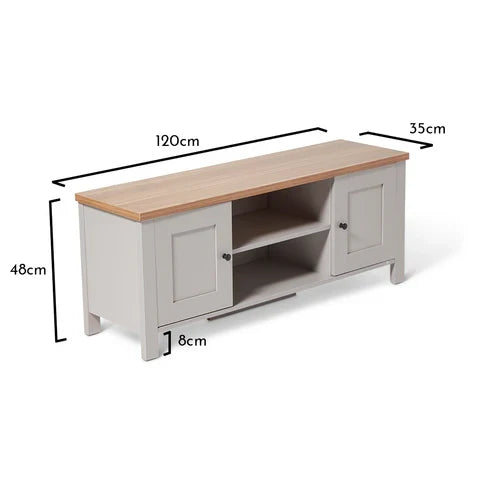 OUTLET - Bampton Stone Grey TV Unit