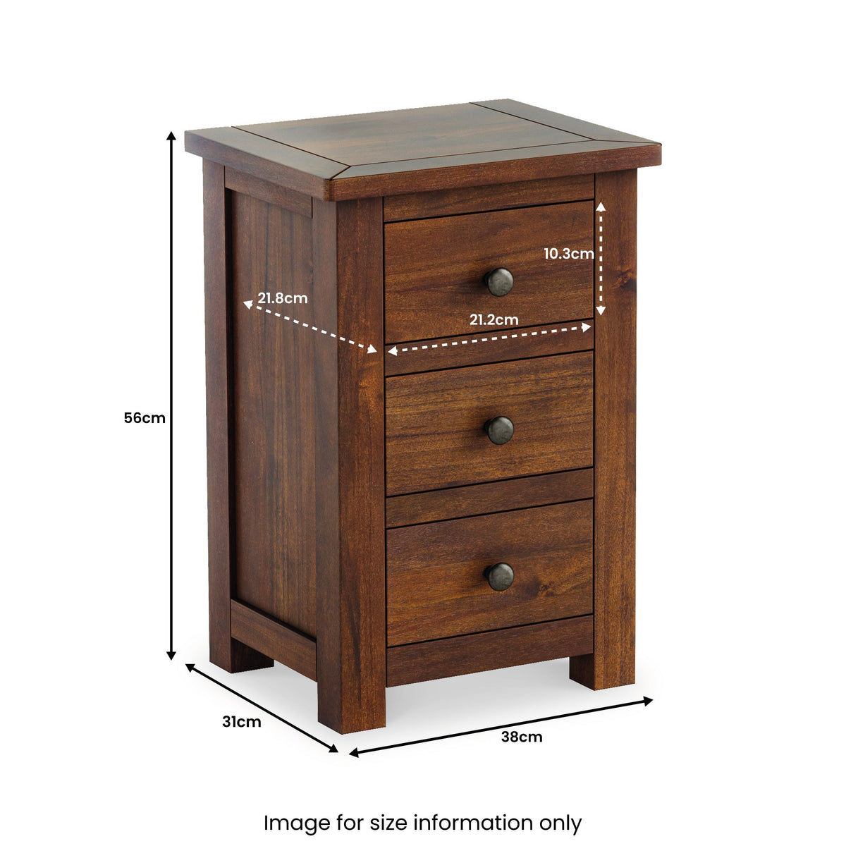 Duchy Acacia Bedside Table