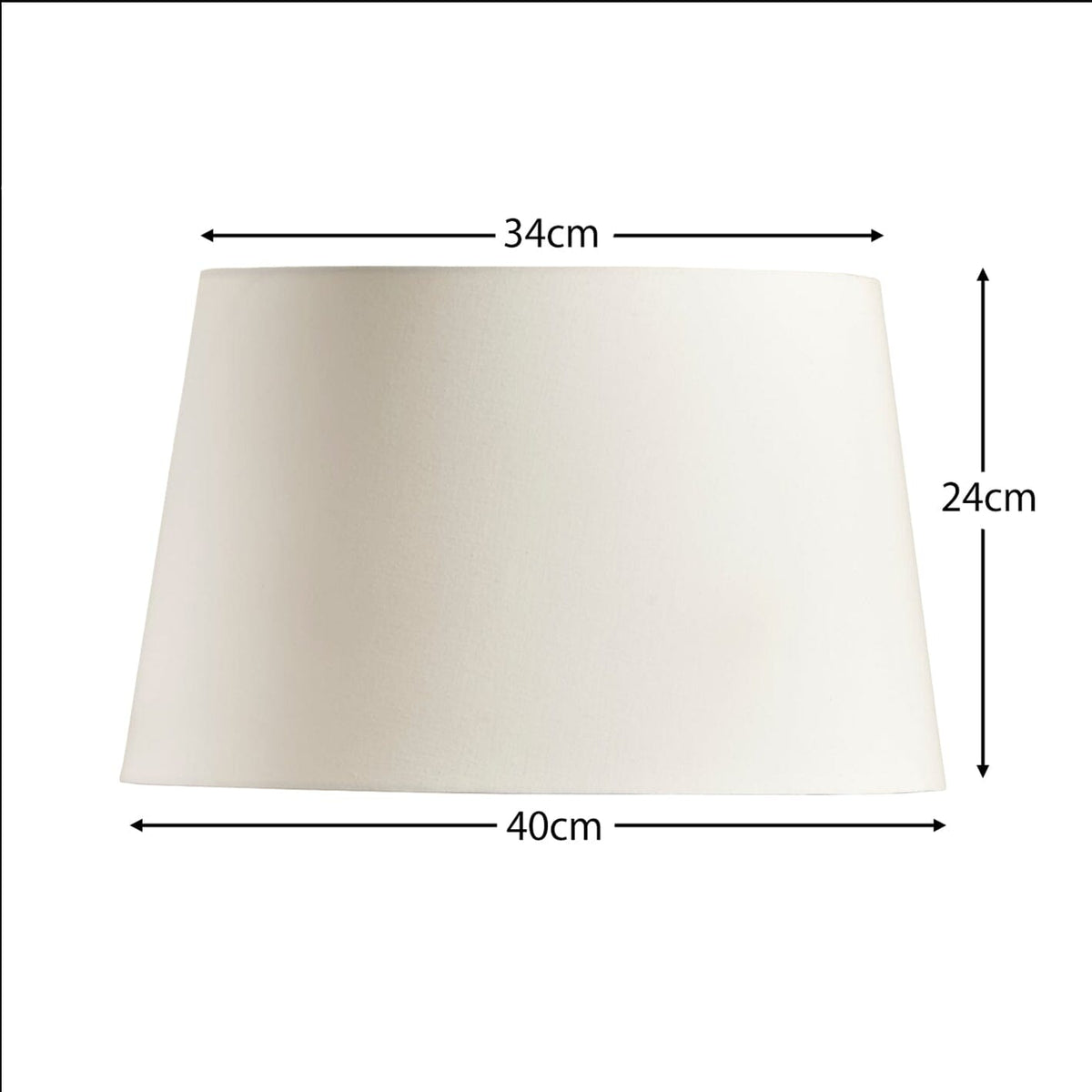 Coningsby Cotton White Lamp Shade - 40cm
